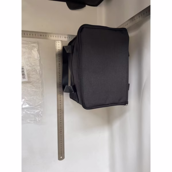 Geanta Termica Flippy pentru Pranz, Compartimente Telefon si Tacamuri, Multifunctionala, Impermeabila, 24x18x21 cm, Negru - imagine 2