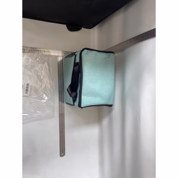 Geanta Termica Flippy pentru Pranz, Compartimente Telefon si Tacamuri, Multifunctionala, Impermeabila, 24x18x21 cm, Verde - imagine 2