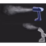 Aparat de Calcat Vertical Portabil cu Abur, Flippy, Putere 1500W, Rezervor Detasabil de 138ml, Priza, Functie Anti Calcar si Auto Curatare, Pliabil, cu Perie, 20x10.5x8 cm, Albastru - imagine 10