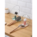 Suport Pliabil, Flippy, pentru Capace, Linguri, Multifunctional, Plasare pe Blatul de Bucatarie, 11.5 x 18 x 2.2 cm, Albastru inchis - imagine 2