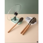 Suport Pliabil, Flippy, pentru Capace, Linguri, Multifunctional, Plasare pe Blatul de Bucatarie, 11.5 x 18 x 2.2 cm, Albastru inchis - imagine 3