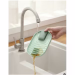 Suport Pliabil, Flippy, pentru Capace, Linguri, Multifunctional, Plasare pe Blatul de Bucatarie, 11.5 x 18 x 2.2 cm, Albastru inchis - imagine 5