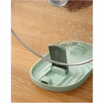 Suport Pliabil, Flippy, pentru Capace, Linguri, Multifunctional, Plasare pe Blatul de Bucatarie, 11.5 x 18 x 2.2 cm, Albastru inchis - imagine 6