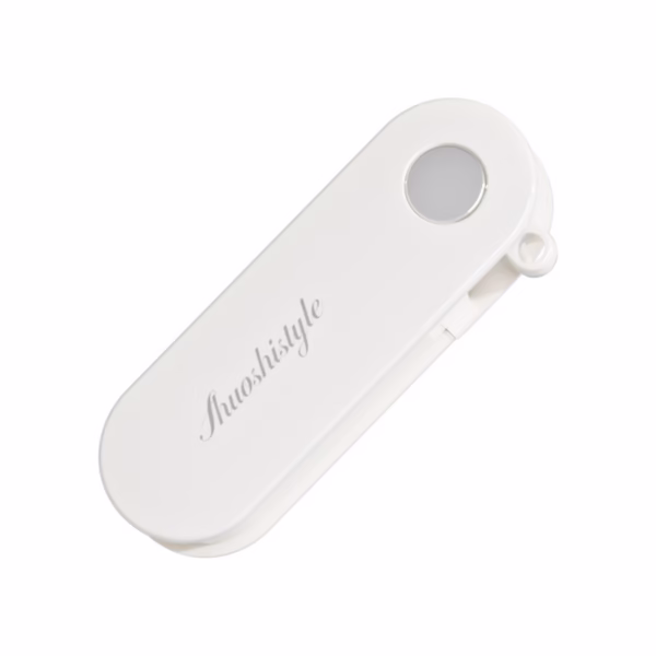 Peeler pentru Legume si Fructe, Flippy, 3.6 x 9.1 cm, Multifunctional, Curatator Pliabil, din ABS si Otel Inoxidabil, Alb - imagine 1