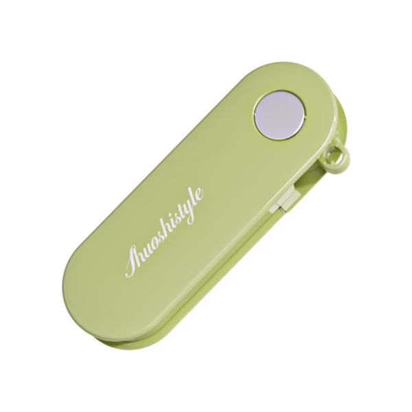 Peeler pentru Legume si Fructe, Flippy, 3.6 x 9.1 cm, Multifunctional, Curatator Pliabil, din ABS si Otel Inoxidabil, Verde - imagine 1