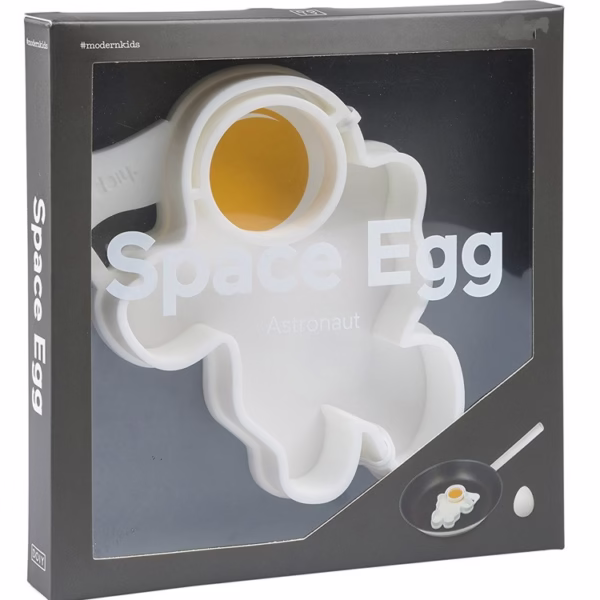 Forma pentru Alimente, Flippy, pentru Omlete/Prajituri/Clatite, din Silicon, Model Astronaut,15 x 11.5 x 2 cm, Alb - imagine 8