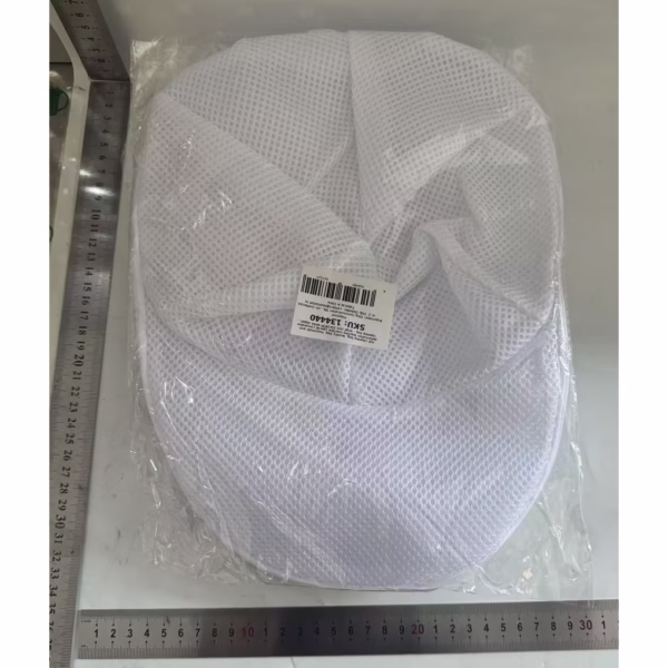 Husa de Spalare Sapca, Flippy, pentru Masina de Spalat, din Poliester, Circumferinta 53 cm, cu Fermoar, Alb - imagine 5