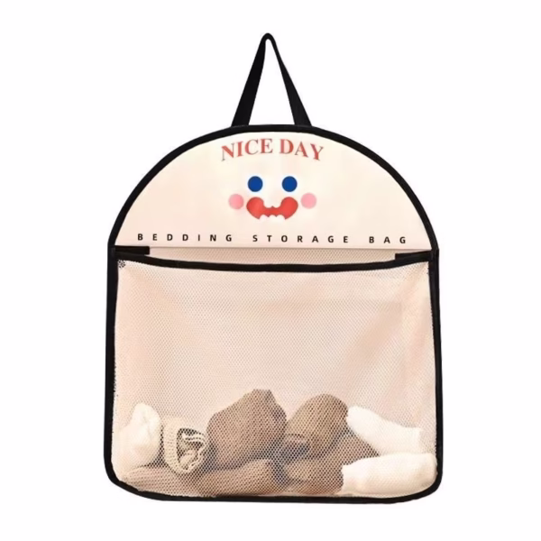 Geanta de Depozitare, Flippy, Tip Saculet, de Agatat, Multifunctionala, din Plasa, 40 x 10 x 44 cm, Negru - imagine 4