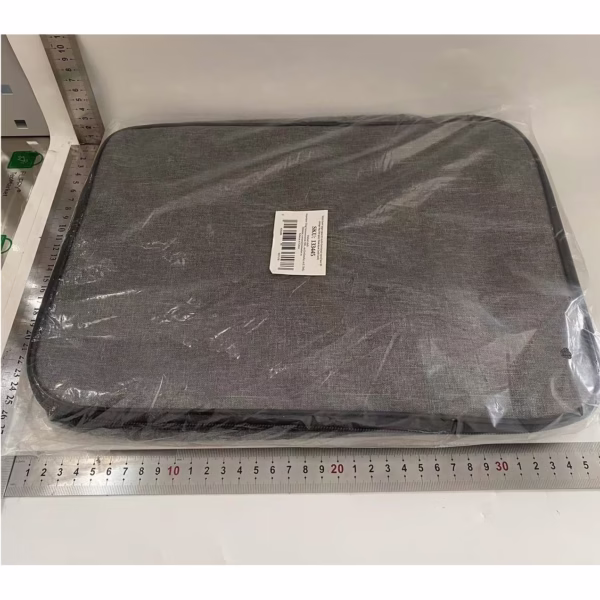 Geanta Flippy pentru Depozitare Acte si Documente, Facturi, Carduri, cu Cod de Securitate, 3 Compartimente, Impermeabila, 37 x 10.5 x 27 cm, Gri - imagine 3