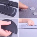 Geanta Flippy pentru Depozitare Acte si Documente, Facturi, Carduri, cu Cod de Securitate, 5 Compartimente, Impermeabila, 37 x 20 x 27 cm, Gri - imagine 5