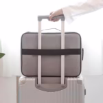 Geanta Flippy pentru Depozitare Acte si Documente, Facturi, Carduri, cu Cod de Securitate, 5 Compartimente, Impermeabila, 37 x 20 x 27 cm, Gri - imagine 6