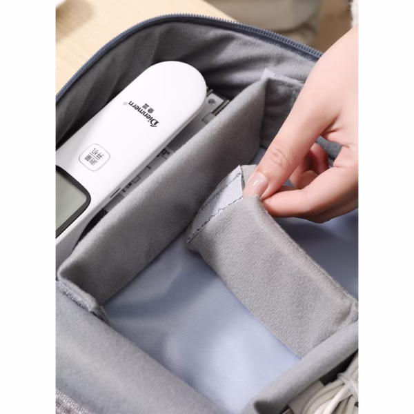Geanta Organizatoare Flippy, Pentru Cabluri si Accesorii, Portabila, Impermeabila, 24,5 x 18 x10cm, Gri - imagine 6