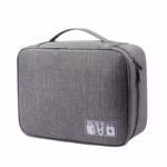Geanta Organizatoare Flippy, Pentru Cabluri si Accesorii, Portabila, Impermeabila, 24,5 x 18 x10cm, Gri - imagine 9