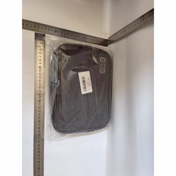 Geanta Organizatoare Flippy, Pentru Cabluri si Accesorii, Portabila, Impermeabila, 24,5 x 18 x10cm, Gri - imagine 10