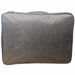 Geanta pentru Depozitare Acte si Documente, Flippy, 1 Compartiment mare cu Curele Interioare, Impermeabila, 37 x 10.5 x 27 cm, Gri - imagine 4