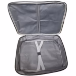 Geanta pentru Depozitare Acte si Documente, Flippy, 1 Compartiment mare cu Curele Interioare, Impermeabila, 37 x 10.5 x 27 cm, Gri - imagine 5