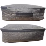 Geanta pentru Depozitare Acte si Documente, Flippy, 1 Compartiment mare cu Curele Interioare, Impermeabila, 37 x 10.5 x 27 cm, Gri - imagine 7