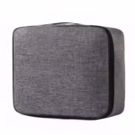 Geanta pentru Depozitare Acte si Documente, Flippy, 1 Compartiment mare cu Curele Interioare, Impermeabila, 37 x 10.5 x 27 cm, Gri