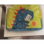 Geanta Termoizolanta pentru Copii, Flippy, 23x13x19 cm, Model Imprimeu Dinozaur, din Folie de Aluminiu si Panza Oxford, Albastru/Galben - imagine 2