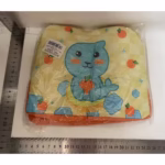 Geanta Termoizolanta pentru Copii, Flippy, 23x13x19 cm, Model Imprimeu Foca, din Folie de Aluminiu si Panza Oxford, Galben/Portocaliu - imagine 2