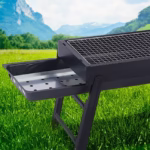 Gratar Portabil, Flippy, Confectionat din Metal, pentru Picnic, Gradina, Terasa, Camping, Dimensiuni Reduse, 60x22x23 cm, Negru - imagine 3