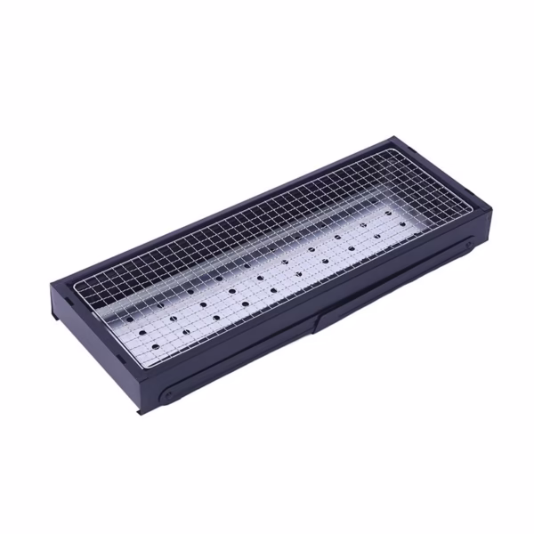 Gratar Portabil, Flippy, Confectionat din Metal, pentru Picnic, Gradina, Terasa, Camping, Dimensiuni Reduse, 60x22x23 cm, Negru - imagine 4