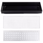 Gratar Portabil, Flippy, Confectionat din Metal, pentru Picnic, Gradina, Terasa, Camping, Dimensiuni Reduse, 60x22x23 cm, Negru - imagine 6