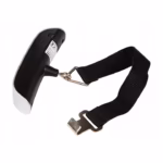 Cantar Digital de Mana Curea, Flippy, Cantar Portabil, Cantarire Bagaje, Capacitate 50 kg, Functie de Tara, 12.5 x 2.8 x 2.8 cm, Alb-Negru - imagine 11