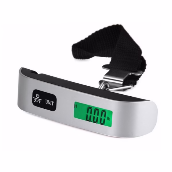 green-light-silver-50kg-10g-home-portable-portable-scale-mini-electronic-scale-main-65e732d7aeeef Cantar Digital de Mana Curea, Flippy, Cantar Portabil, Cantarire Bagaje, Capacitate 50 kg, Functie de Tara, 12.5 x 2.8 x 2.8 cm, Alb-Negru - imagine 1