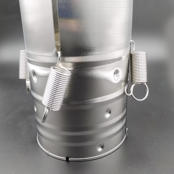 Presa din inox Flippy, pentru preparat sunca presata, cu capac, dimensiune reglabila in 3 trepte, 15 x 15 x 18 cm, argintiu - imagine 3