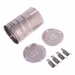Presa din inox Flippy, pentru preparat sunca presata, cu capac, dimensiune reglabila in 3 trepte, 15 x 15 x 18 cm, argintiu - imagine 7