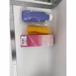 Bideu Portabil pentru Igiena Intima, Flippy, pentru Postpartum/ Postoperator, 450 mL, cu Capac si Husa Galbena, 29.5x7 cm, Culoare Recipient Mov - imagine 4