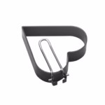 Set 4 forme pentru ou Flippy, din otel, strat antiaderent, diametru 7.5 cm, cu maner din ABS, negru - imagine 2