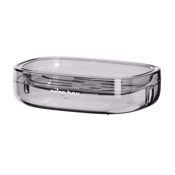 Savoniera, Flippy, Pentru Blat, PET, Scurgere Optima, Gri Transparent - imagine 1