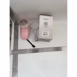 Aparat Pentru Curatat Scame, Par Si Praf, Flippy, Pentru Diferite Tipuri De Material, Cu Lame Din Otel Inoxidabil, Incarcare Prin USB Type-C, Cu Perie De Curatare si Cablu USB Incluse, 13x7 cm, Roz - imagine 2