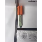 Perie de Curatat Pahare, Cani, Sticle, Flippy, cu Maner Lung si Burete, Accesorii pentru Spalarea Paielor si Capacelor, usor de Agatat, 27.5x11.4x6cm, Verde - imagine 2