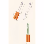 Perie de Curatat Pahare, Cani, Sticle, Flippy, cu Maner Lung si Burete, Accesorii pentru Spalarea Paielor si Capacelor, usor de Agatat, 27.5x11.4x6cm, Verde - imagine 5