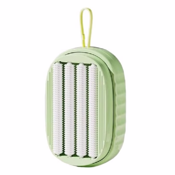 Perie de Spalat Haine, Flippy, cu Dispenser pentru Detergent, 4 Perii de Curatare, din ABS + PS, Verde - imagine 1