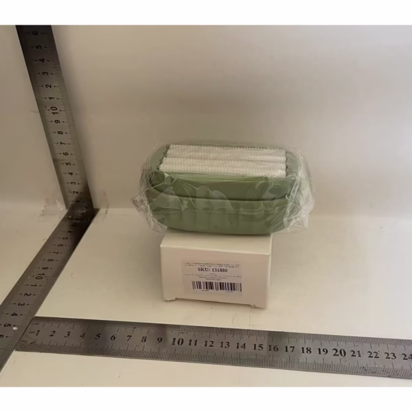 Perie de Spalat Haine, Flippy, cu Dispenser pentru Detergent, 4 Perii de Curatare, din ABS + PS, Verde - imagine 3