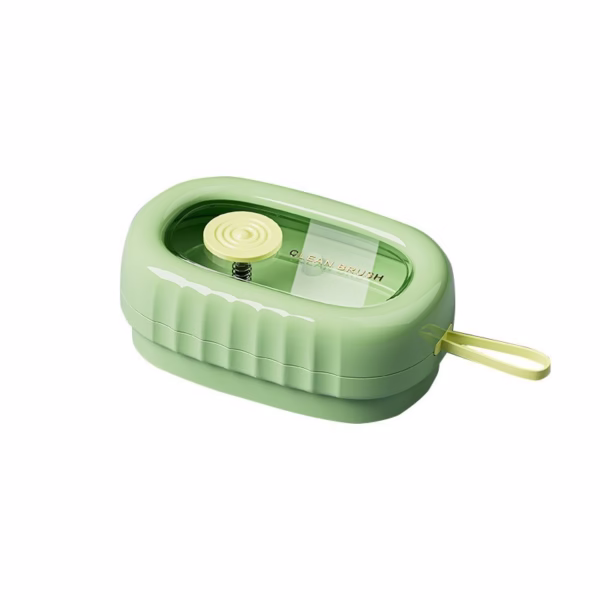 Perie de Spalat Haine, Flippy, cu Dispenser pentru Detergent, 4 Perii de Curatare, din ABS + PS, Verde - imagine 6