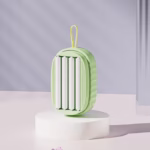 Perie de Spalat Haine, Flippy, cu Dispenser pentru Detergent, 4 Perii de Curatare, din ABS + PS, Verde - imagine 2