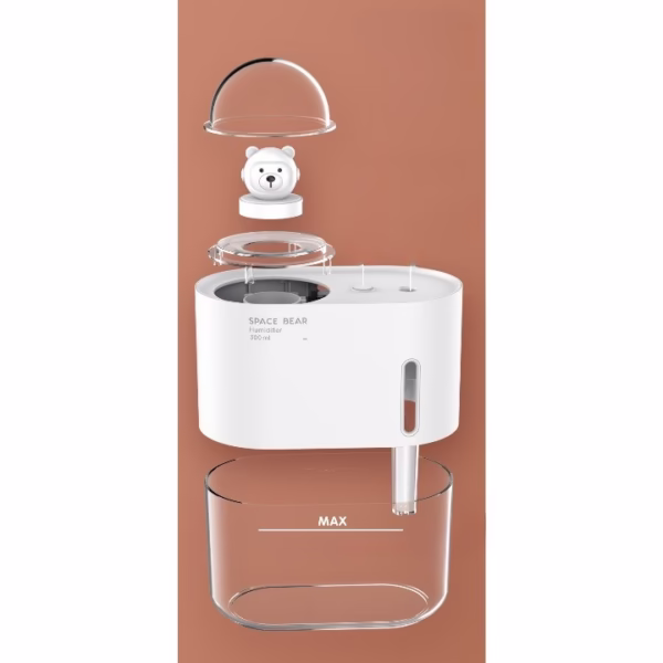 Umidificator Urs Spatial, Flippy, 300 ml, alb - imagine 6
