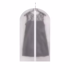 Set 5 Huse de Depozitare cu Fermoar, Flippy, pentru Haine, de Protectie, pentru Voiaj, Netesut, Rezistent la Praf, 60x100 cm, Transparent-Alb
