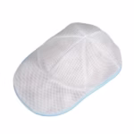 Husa de Spalare Sapca, Flippy, pentru Masina de Spalat, din Poliester, Circumferinta 53 cm, cu Fermoar, Alb/Albastru
