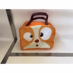 Geantă Frigorifică, Flippy, cu Desene Animat, Portabilă pentru Copii, de Prânz, din Pânză Oxford, 22x14x19 cm, Model Catelus, Maro - imagine 2
