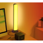 Lampa de Birou, Flippy, RGB Colorat, 14 LED, Putere 5V, Telecomanda cu 24 de Taste, Cablu USB, Negru, 25.5x4x3.5cm - imagine 4