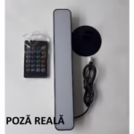 Lampa de Birou, Flippy, RGB Colorat, 14 LED, Putere 5V, Telecomanda cu 24 de Taste, Cablu USB, Negru, 25.5x4x3.5cm - imagine 10