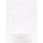 Lampa LED decorativa, Flippy, 3D, Meduza, din material acril si lumina multicolora, alb - imagine 5