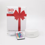 Lampa LED decorativa, Flippy, 3D, Meduza, din material acril si lumina multicolora, alb - imagine 7