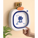 Lavoar Pliabil, Flippy, pentru Copii 1-8 Ani, Model Animat, din PP+TPE, 32x29x10 cm, Albastru - imagine 2